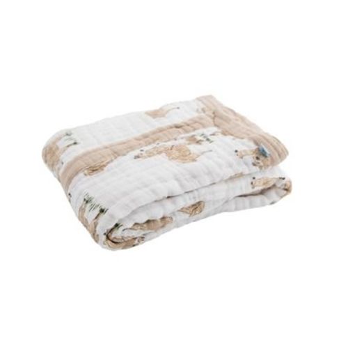 Little Unicorn Cotton Muslin Baby Receiving Quilt - Forest Friends