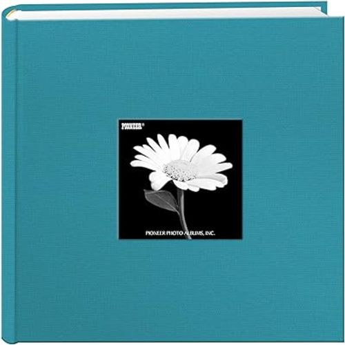 Pioneer Photo Albums Holds 200 Photos, Turquoise Blue, 4" x 6"