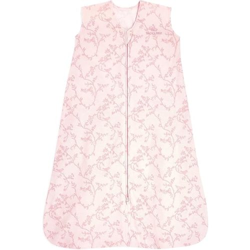 HALO Sleepsack, 100% Cotton Wearable Blanket, Swaddle Transition Sleeping Bag, TOG 0.5, Pink Toile, Large, 12-18 Months