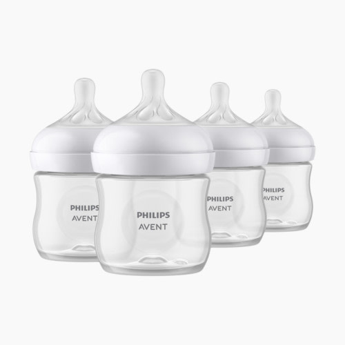 Philips Avent Natural Baby Bottle with Natural Response Nipple - Clear, 4 Oz, 4