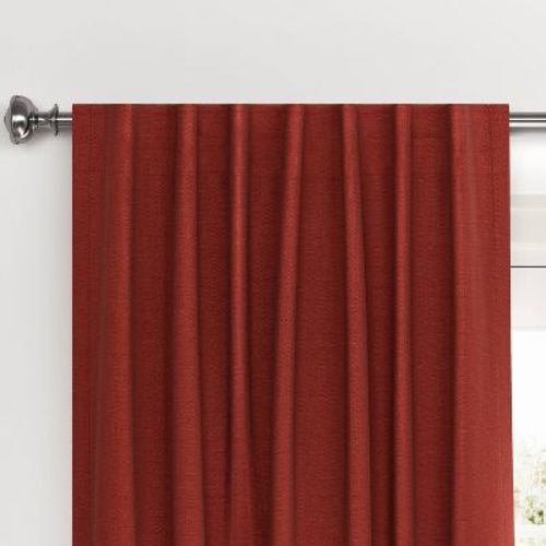 50"x84" Blackout Velvet Window Curtain Panel Copper - Threshold™: Recycled Polyester, Solid, Lined, Oeko-tex Certified