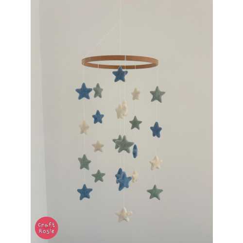 Colorful Star Baby Mobile - Nursery Decor, Baby Shower Gift