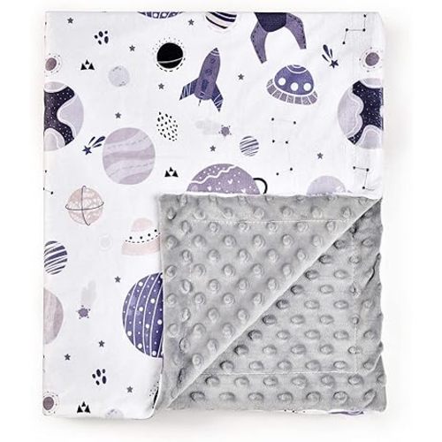 Boyoung Baby Blanket, Soft Minky Warm Blanket for Boy or Girl, Receiving Blanket with Double Layer Dotted Backing for Newborns 7894222 0