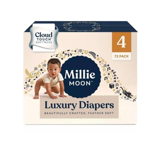 Diapers Sizes 1-6 Luxury Diapers COUCHES DE Luxe (Choose Size) (Size 4-72 Diapers (22lbs-33lbs))