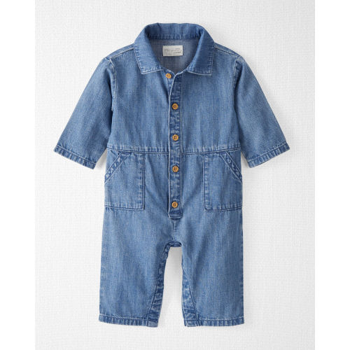 Baby Organic Cotton Chambray Jumpsuit - Little Planet | Carter's