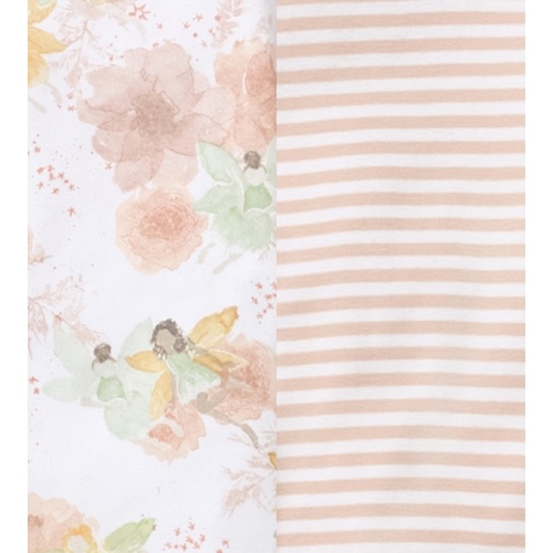 Fairy Floral Organic Baby Girl Pajamas - 2 Pack - 3-6 Months
