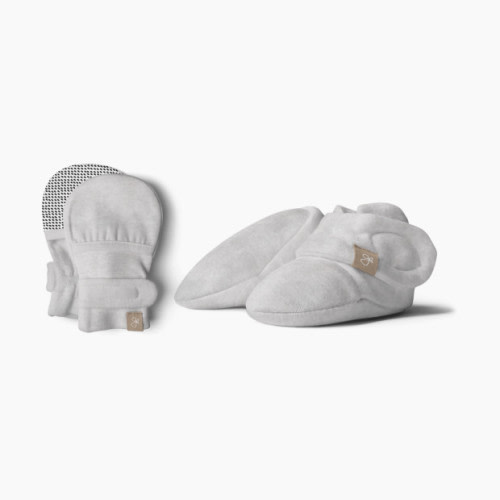 Goumi Kids Stay on Baby Mitts + Boots Bundle - Storm Gray, 0-3 M