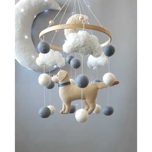 Mobile dog, golden retriever mobile, fawn retriever, mobile Labrador retriever, mobile baby Dog, mobile in the crib, gender-neutral mobile