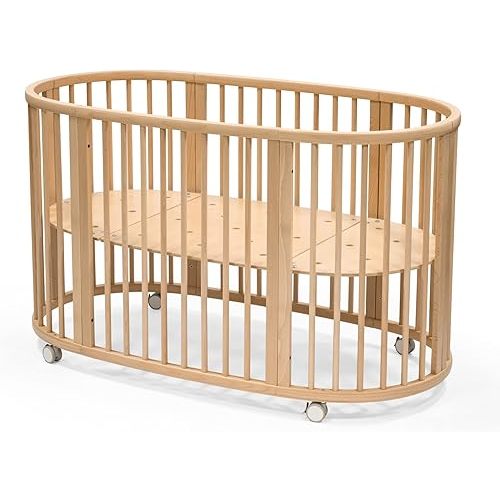 Stokke Sleepi Bed V3, Natural - Suitable for Ages 0-5 Years Old - Adjustable, Stylish & Flexible - Sturdy Beech Wood Frame