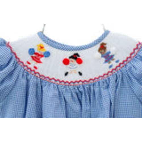 Red, White, and Blue Smocked Cheerleader Outfits I Ruth and Ralph