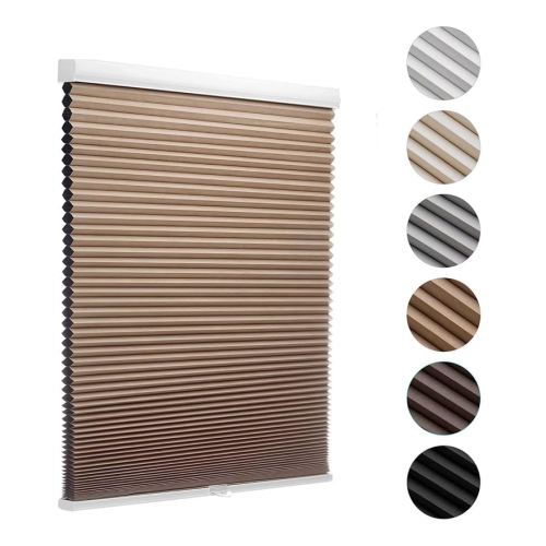 Amazon.com: MYshade Blackout Cordless Cellular Shades Honeycomb Shade for Indoor Windows Room Darkening Blinds for Home Office Pull Down Window Shades Easy to Install 24 inch Wide, H64 White Pleated Shade : Home & Kitchen