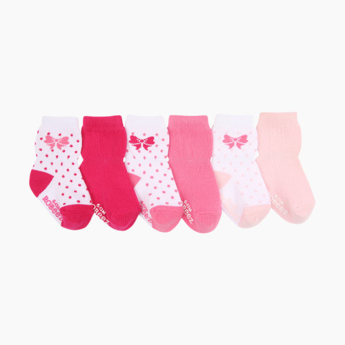 Robeez Socks (6 Pack) - Playful Pink, 0-6 Months