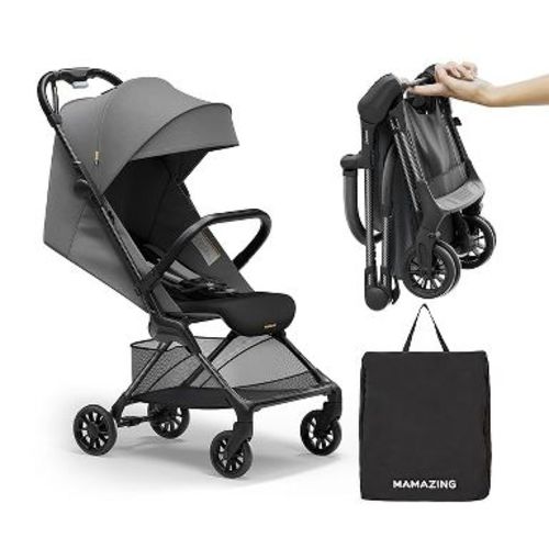 Mamazing Lightweight Baby Toddler Travel Strollers , Light & Strong Portable, Carbon Fiber Frame, UPF 50+ Waterproof Canopy, 9.9 lbs
