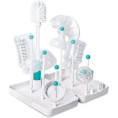Termichy Travel Baby Bottle Drying Rack with Bottle Brush, Compact Size with Large Capacity for Working Mom, Visit Families, Friends or Camping with Baby