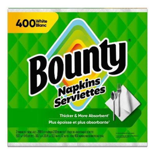 Bounty Napkins White - 400ct