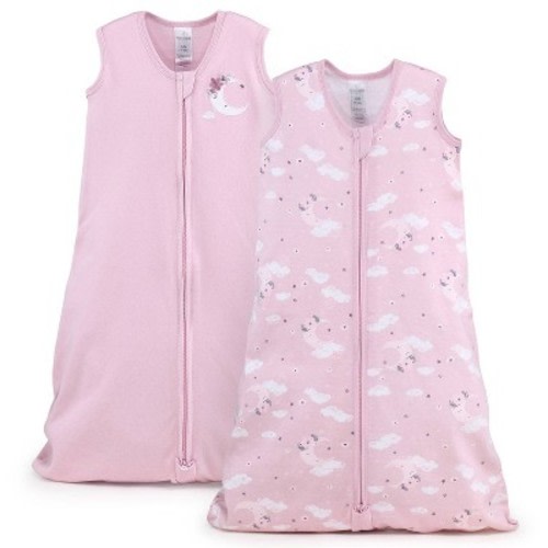 The Peanutshell Baby Sleep Bag, Swaddle Wrap, Sack - M/L 2pk, Color: Pink Moon/Celestial