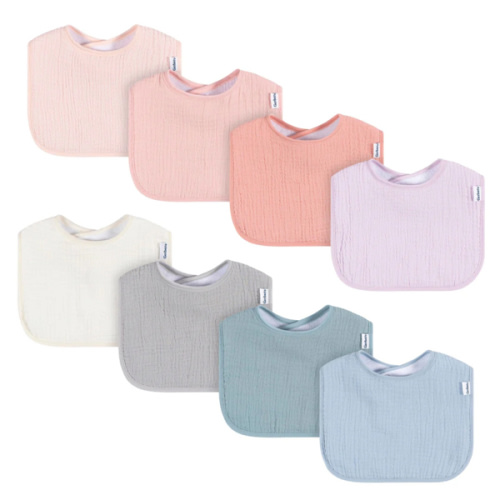 8-Pack Baby Girls Pastel Muslin Drooling Bibs – Gerber Childrenswear