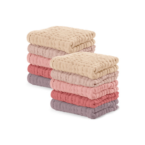 Muslin Washcloths - Pack of 10