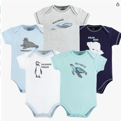 Touched by Nature Unisex Baby Organic Cotton Bodysuits