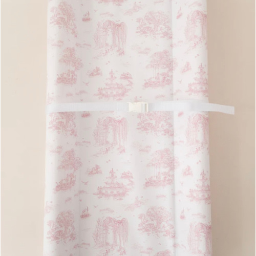Spring Toile Pink Contour Change Pad | The Gilded Bird – The Gilded Bird US