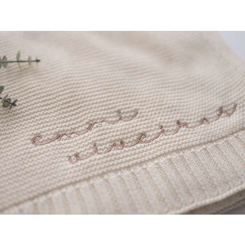 Personalized Knit Baby Blanket Embroidery Gift for Baby - Etsy