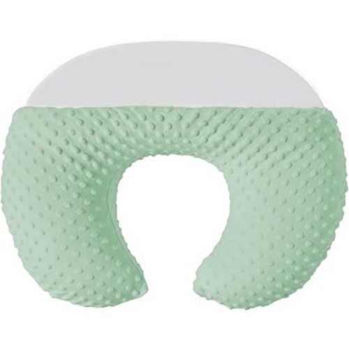 Nursing Pillow with Nursing Pillow Cover Set for Breastfeeding Moms, Ultra-Soft Nursing Pillows for Infant Newborn Baby Boy Girl (Green)