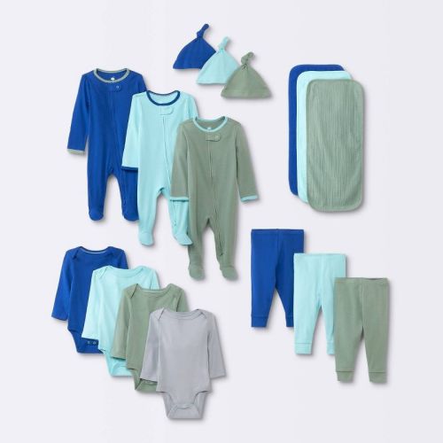 Baby Boys' Layette Gifting Bundle - Cloud Island™ Blue, Size: 3-6M