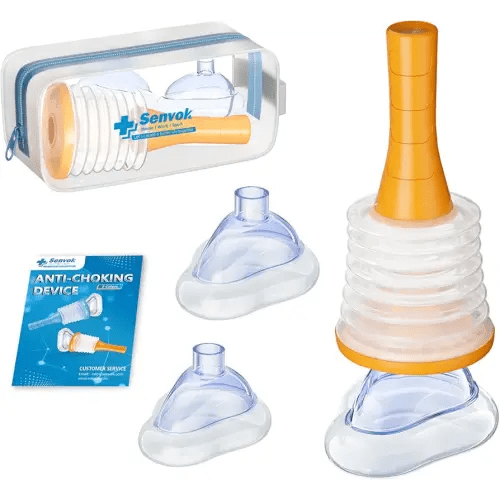 Senvok Anti Choking Device, FSA HSA Eligible, Choking Rescue Device for Kids and Adults, Portable Airway Suction Device, Heimlich Device for Home & Travel First Aid Kit