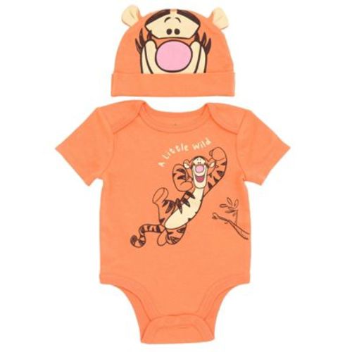 Disney Winnie the Pooh Tigger Newborn Baby Boys Cosplay Bodysuit and Hat Set Orange Tigger 0-3 Months