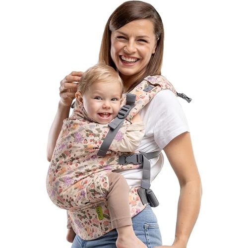 Boba X Ergonomic Baby Carrier - Adjustable Infant Carrier for Newborn to Toddler, Front and Backpack Babywearing 7 to 45 lbs, Baby Carrier with Adjustable Straps and Padded Shoulders (Arcadia)