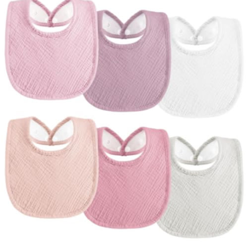 Kwelife gift Muslin Baby Bibs 6-Pack Baby Drool Bandana Bibs for Unisex Baby Girls Boys Toddlers Drooling and Teething Classic Pink : Amazon.com.au: Baby