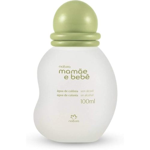 natura - Mamãe e Bebê Baby Cologne, Citrus Scent - Alcohol Free - 100% Vegan - 88% Natural Origin - Eau De Toilette - Safe for All Skin Types - Cruelty Free - Baby Essentials - 3.38 fl oz (100ml)