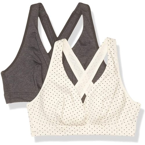 Playtex Women's Maternity & Nursing Cross Over Sleep Wirefree Bra Us4960 2-Pack