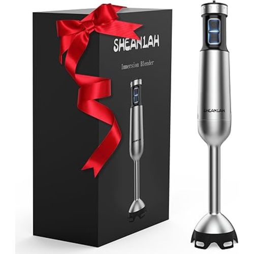 1000W Powerful Immersion Blender handheld, 2025 New Update Hand Blender with 25-Speed, Scratch-Resistant Hand Mixer with Heavy-Duty Copper Brushless Motor and Gift Box