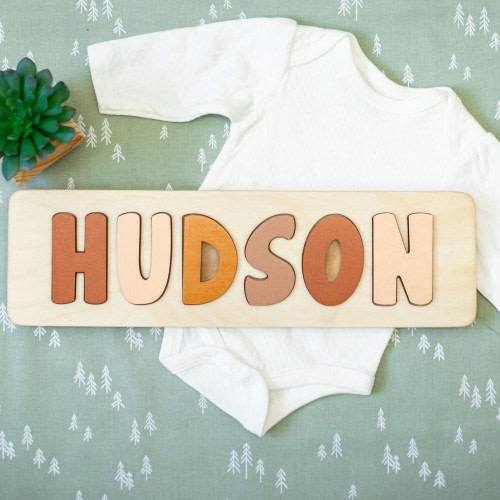 Wooden Name Puzzle, Valentine&#39;s Day Gift, Easter Gifts, Personalized Gift for Kids, Toddler Toys, New Baby Gift, Custom Name Puzzle