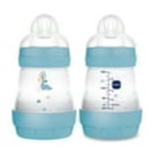 MAM Easy Start Anti-Colic Matte Bottle 5 oz, 2 pack Blue