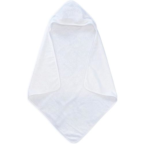 Pine & Palm Home Hooded Baby Towel – Turkish Cotton & Rayon from Bamboo, Soft & Absorbent, Quick-Dry | Neutral Newborn & Toddler Bath Towel | Gift-Ready Bag (Pearl)