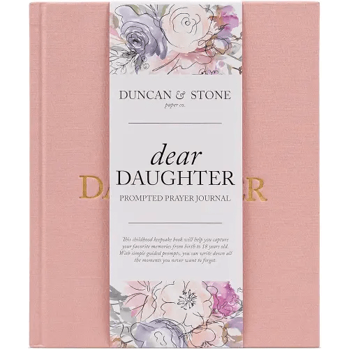Mother Daughter Journal – Durable Dear Daughter Journal Keepsake – Linen Baby Memory Book - Unique Gifts for Daughter (Pink, 230 Pages)