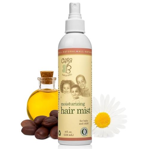 Moisturizing Baby Hair Mist for Textured Hair, Detangler Spray for Curls & Coils, Black & Brown Babies, African American Toddlers, Children & Kids of Color, 8 oz