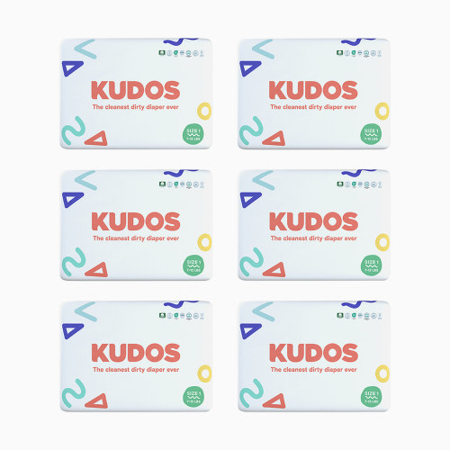 Kudos Diapers, Monthly Supply - Size 1, 210 Count