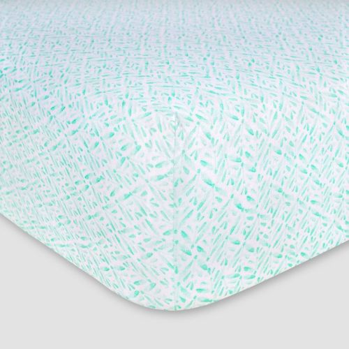 Burt's Bees Baby® Organic Jersey Fitted Crib Sheet, Color: Leafy Plants - Out of Stock