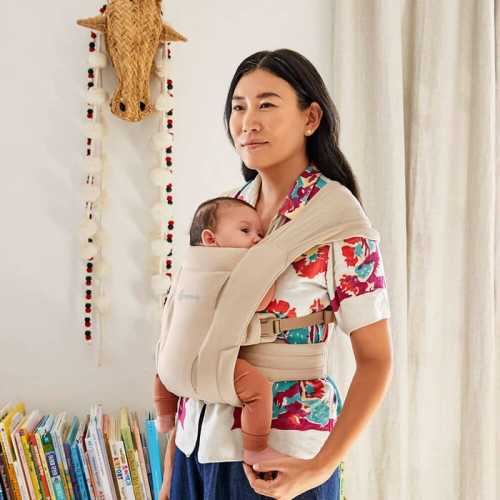 Embrace Newborn Carrier Soft Air Mesh - Cream | Ergobaby