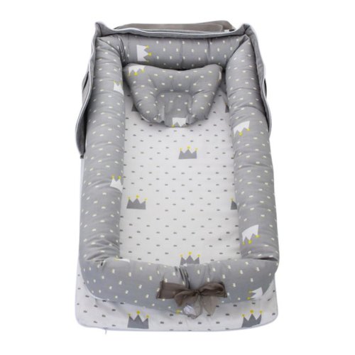 Monfince Baby Lounger, Portable Co-Sleeping Baby Cotton Breathable Baby Lounging Napping Travel