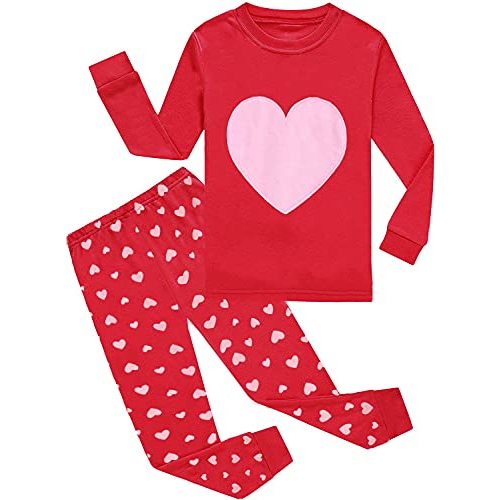 Little Girls Pajamas Long Sleeve Unicorn Pajama 100% Cotton Toddler Kids 2 Pcs Pjs Sets Cute Cat Sleepwear Shirts Size 2-7T