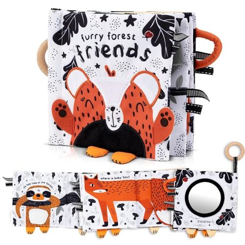 Soft Baby Book with Touch and Feel Pages - Furry Forest Friends