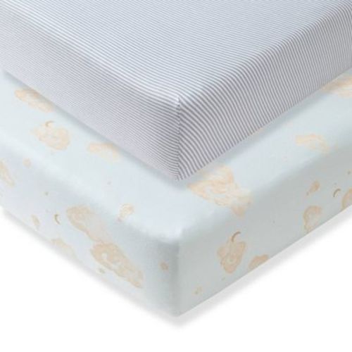 Burt's Bees Baby® 2pk Good Night Sky Crib Sheets - Limestone