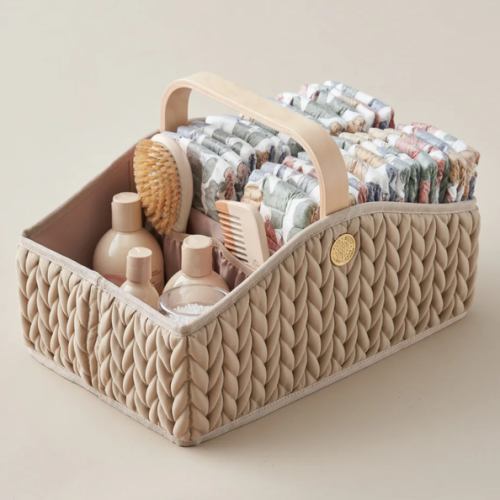 Diaper Caddy Beige