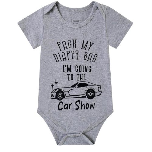 Baby Outfits Newborn Boys Girls Bodysuits Unisex Short Sleeve Clothes Funny Romper