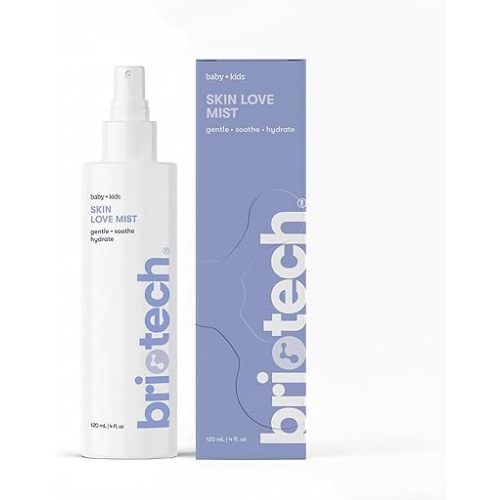 Briotech Baby Skin Love Spray | Gentle Hypochlorous Acid Mist for Soothing, Calming & Cleansing Delicate Skin | Pediatrician-Approved, Added Fragrance-Free | 4 oz
