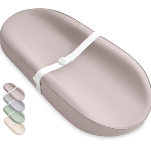 Amazon.com: Blissful Diary Vegan Leather Baby Changing Pad with Waterproof & Wipe-Clean PU Cover, Avocado Size Cozy Diaper Changing Pad for Dresser and Table, Taupe : Baby